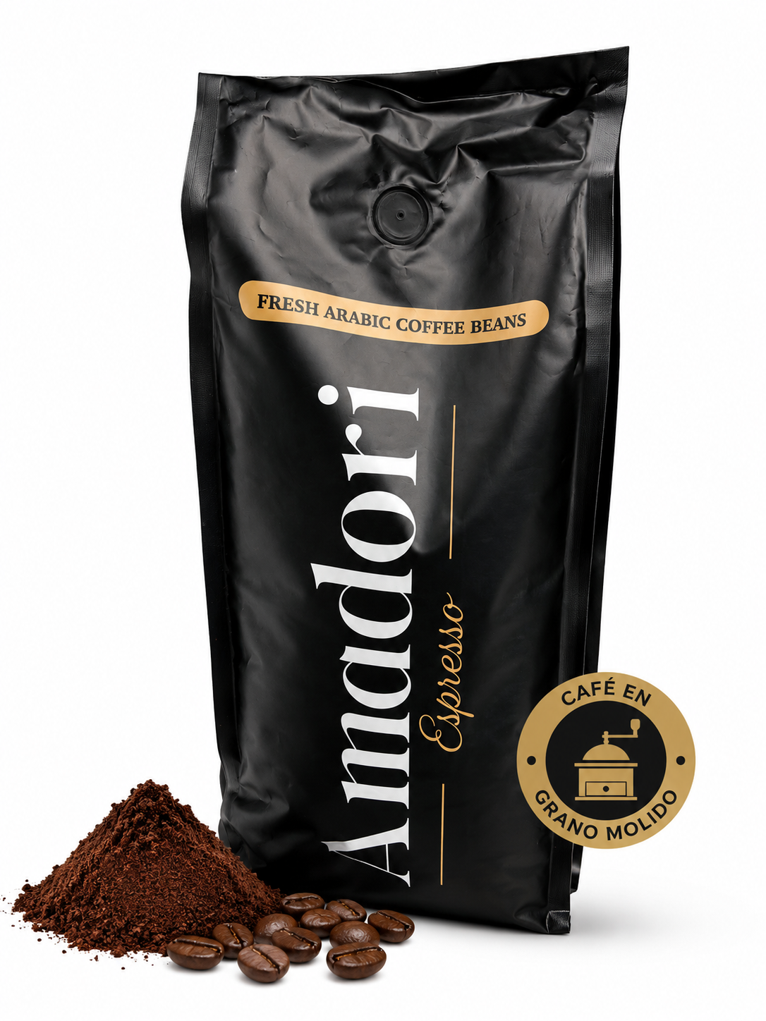 Cafe en grano molido Amadori