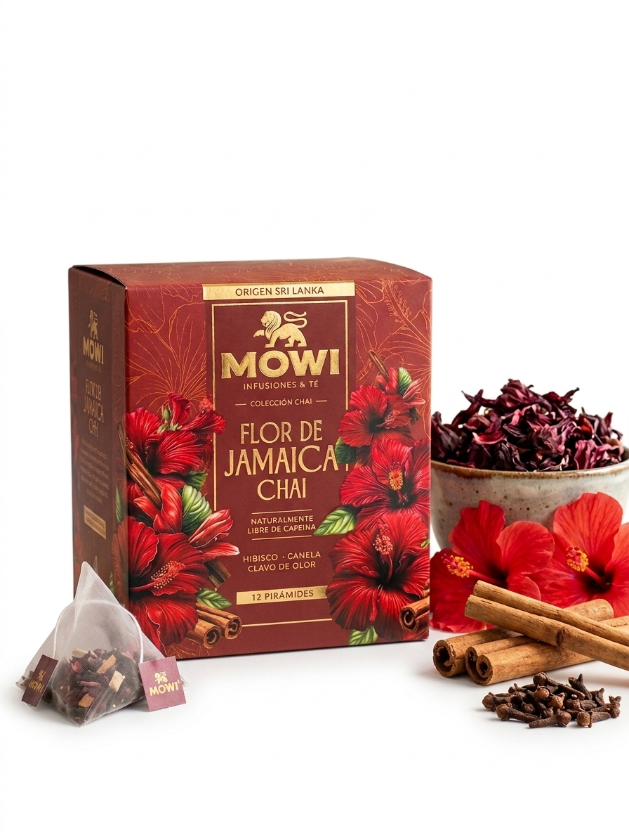 Mowi Flor de Jamaica con Chai