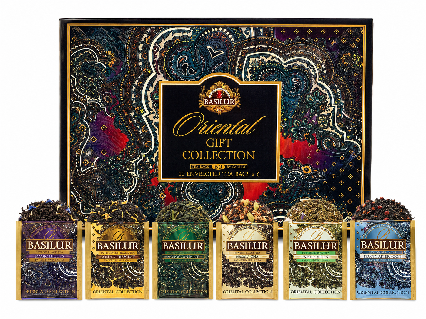 Oriental Gift Collection – Colección Premium de Tés de Ceilán (60 bolsitas)